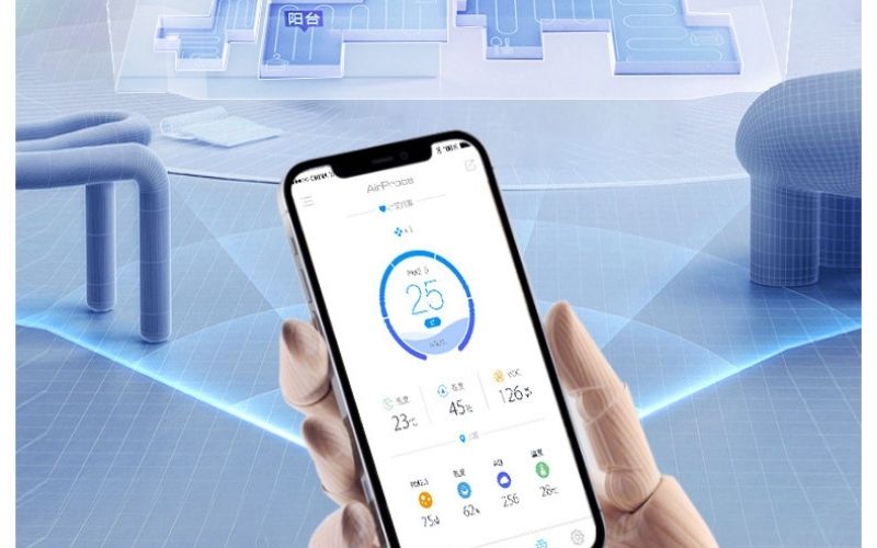 Máy cấp khí tươi sạch gắn tường cho phòng ngủ thoáng khí may-cap-khi-tuoi-sach-2