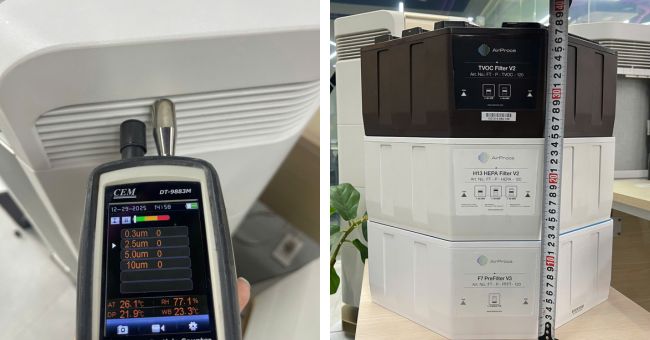 Máy lọc không khí AI-600 lọc về 0 hạt bụi PM 0.3