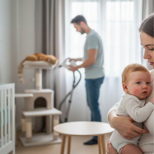 Dị ứng lông mèo ở trẻ sơ sinh gây nhiều ảnh hưởng xấu đến sức khỏe