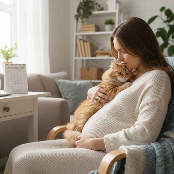tác hại của lông mèo với bà bầu