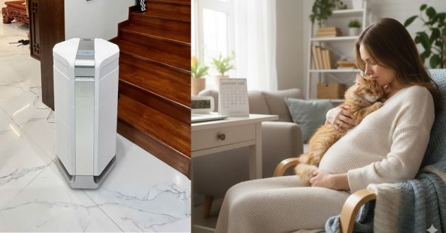 tác hại của lông mèo với bà bầu