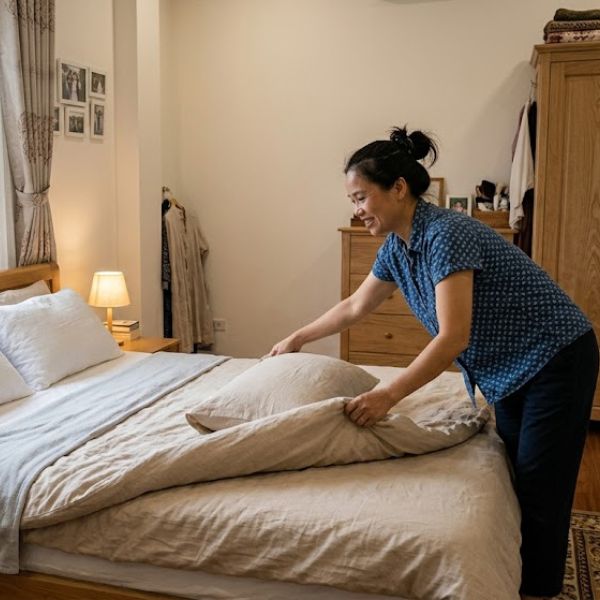 Phòng điều hoà có mùi hôi: Nguyên nhân, cách xử lý hiệu quả và an toàn dọn dẹp phòng ngủ