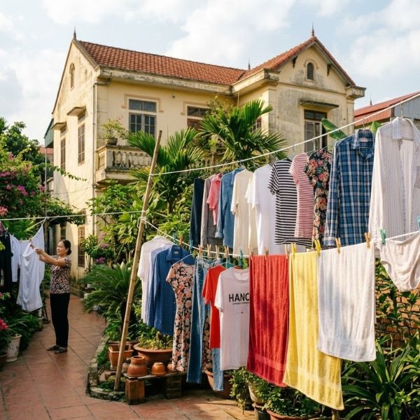 Nhà bị bí mùi: Nguyên nhân và cách xử lý hiệu quả cho không gian sống phơi quần áo ngoài trời