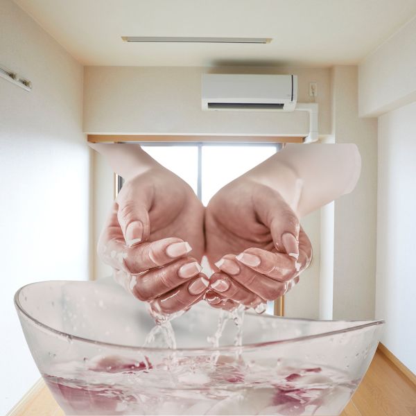 đặt nước trong phòng điều hòa