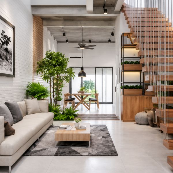 Có nên làm giếng trời ở cầu thang không? Giải pháp cho nhà bí bách Khi nào nên làm giếng trời ở cầu thang