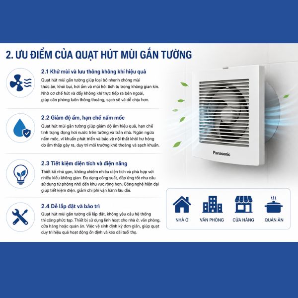Quạt hút mùi gắn tường – Giải pháp thông gió cho mọi không gian quạt hút mùi gắn tường