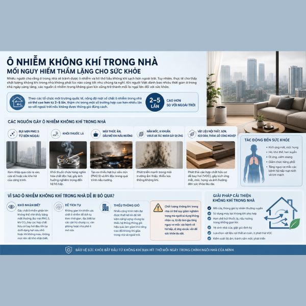 Người Việt dành bao nhiêu thời gian ở trong nhà? Giải pháp bảo vệ sức khỏe hiệu quả Người Việt dành bao nhiêu thời gian ở trong nhà?