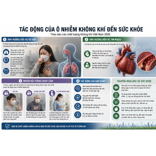Tác động của ô nhiễm không khí đến sức khỏe